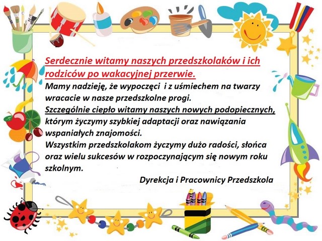 witamy w przedszkolu
